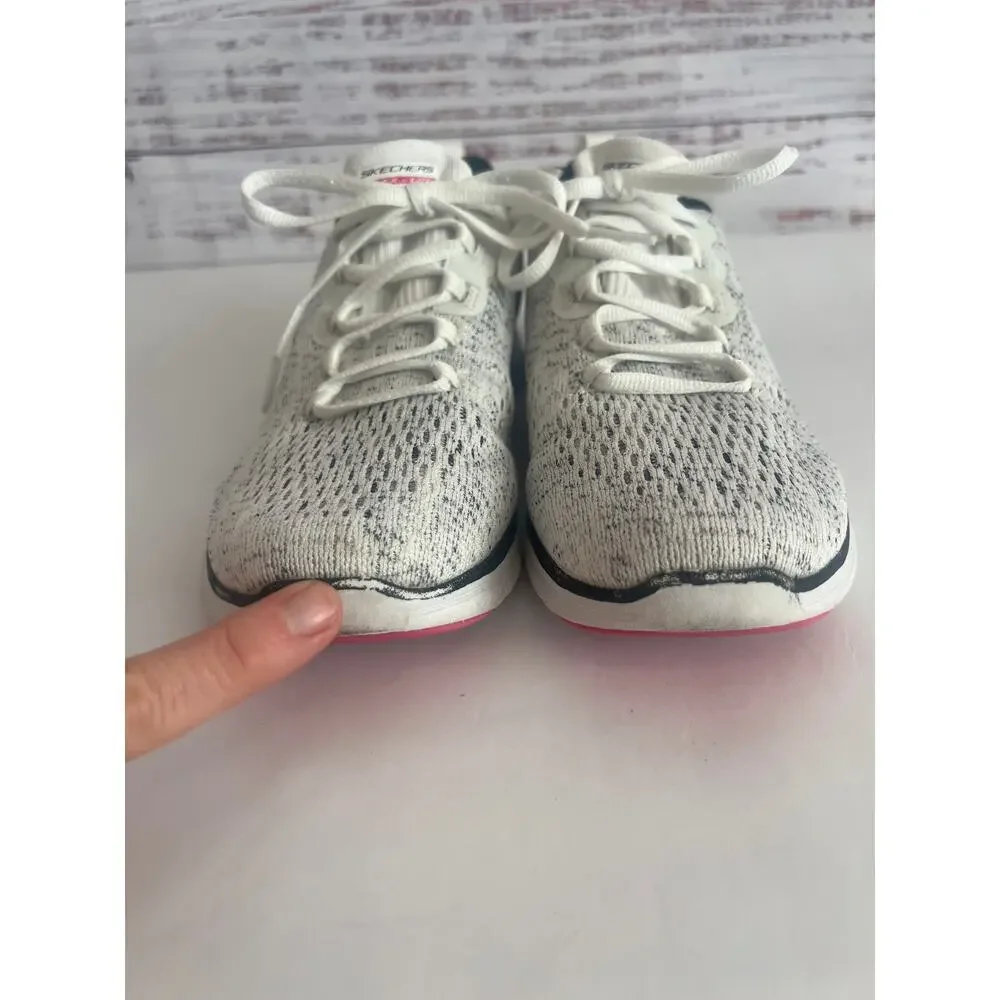 Skechers Women's Flex Appeal 4.0 sneakers White Pink Black Size 7